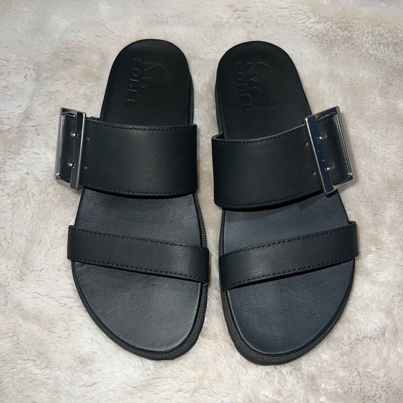 Sorel Shoes - Sorel Women's Roaming Buckle Slide Sandal, Black, sz 6